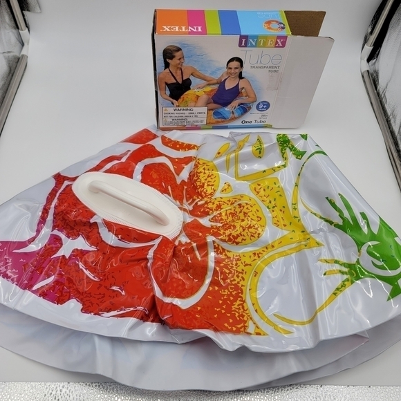 Intex Multicolored Floral Transparent Tube Float - Picture 3 of 9
